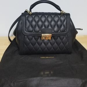 NWT. Vera Bradley Quilted leather Stella satchel